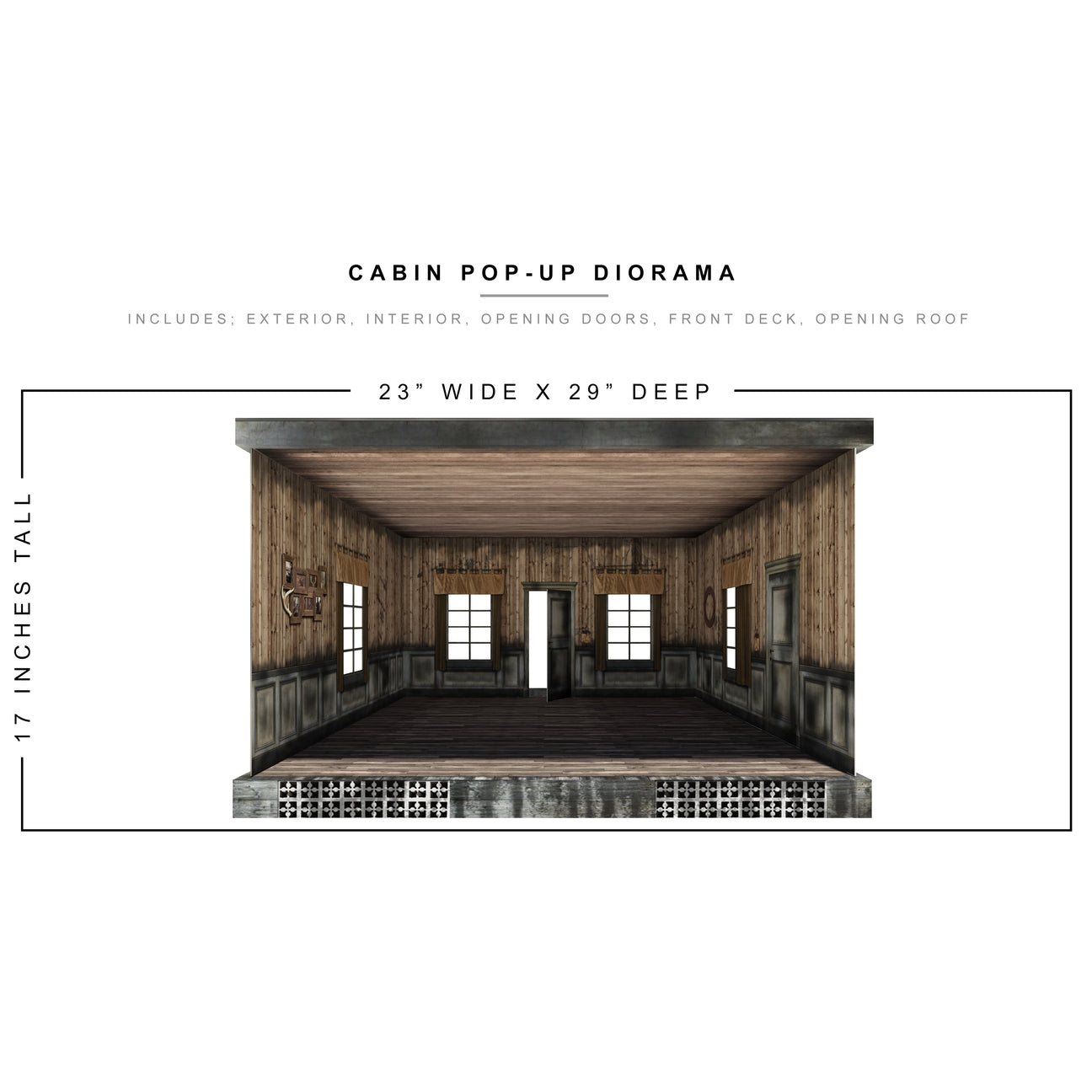 Cabin Pop-Up - Diorama - 1/12-Actionfiguren-Extreme Sets-Mighty Underground