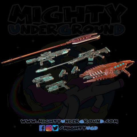 Cosmic Legions: WEAPONS PACK-Actionfiguren-Four Horsemen Toy Design-Mighty Underground