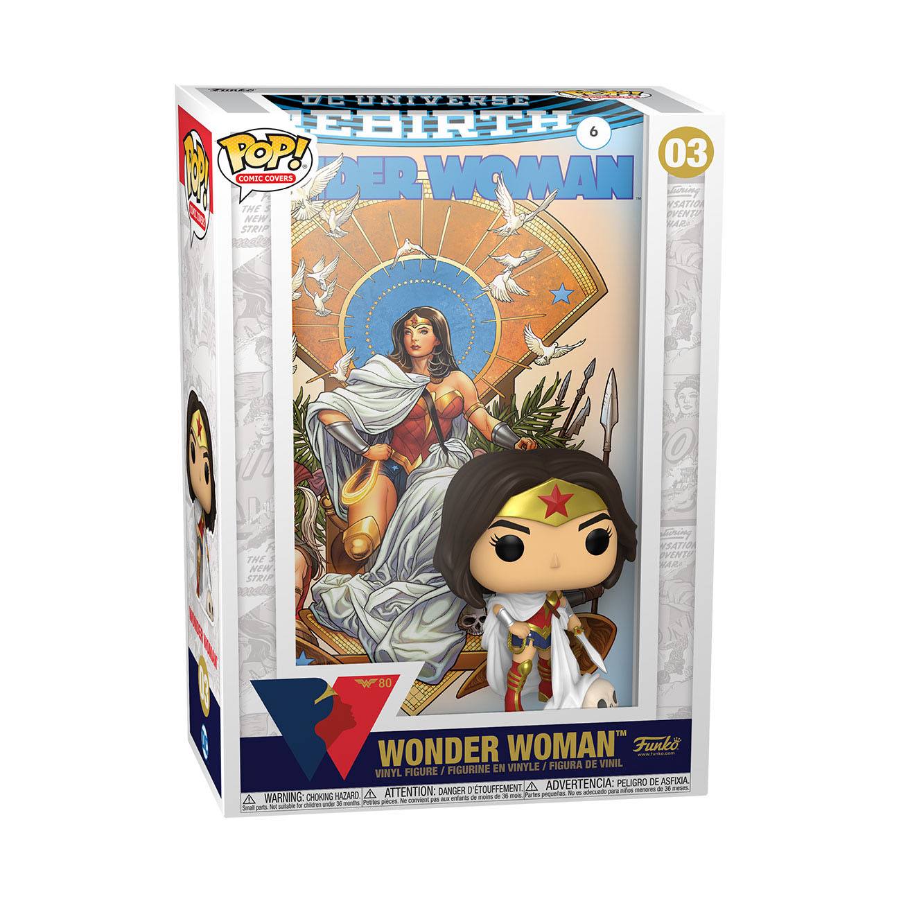 DC Comics: 80th Wonder Woman On Throne (Rebirth) - POP! Comic Cover #03-POP! + Funkos-Funko-Mighty Underground