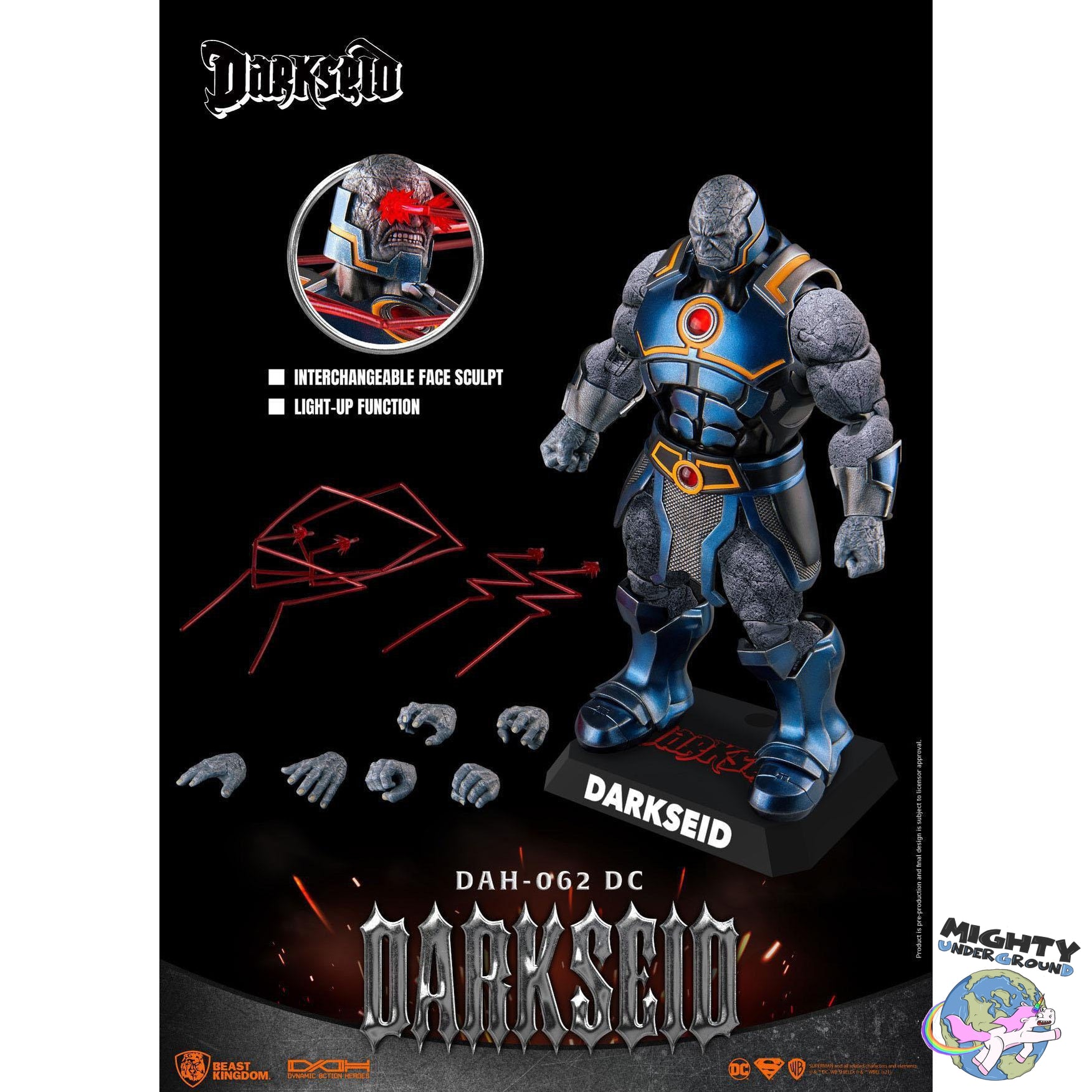 DC Comics: Darkseid 1/9-Actionfiguren-Beast Kingdom-Mighty Underground