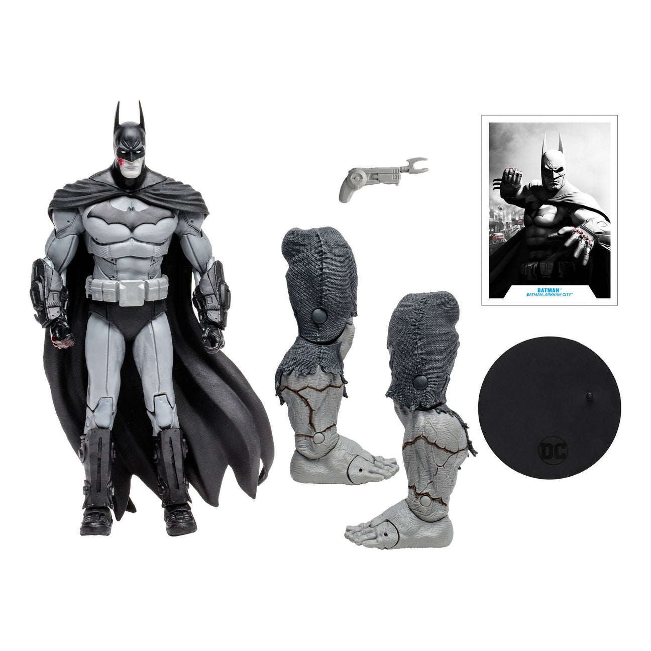 DC Multiverse: Batman Arkham City - 4 Figuren + Solomon Grundy (B&W Gold Label) BAF-Set-Actionfiguren-McFarlane Toys-Mighty Underground