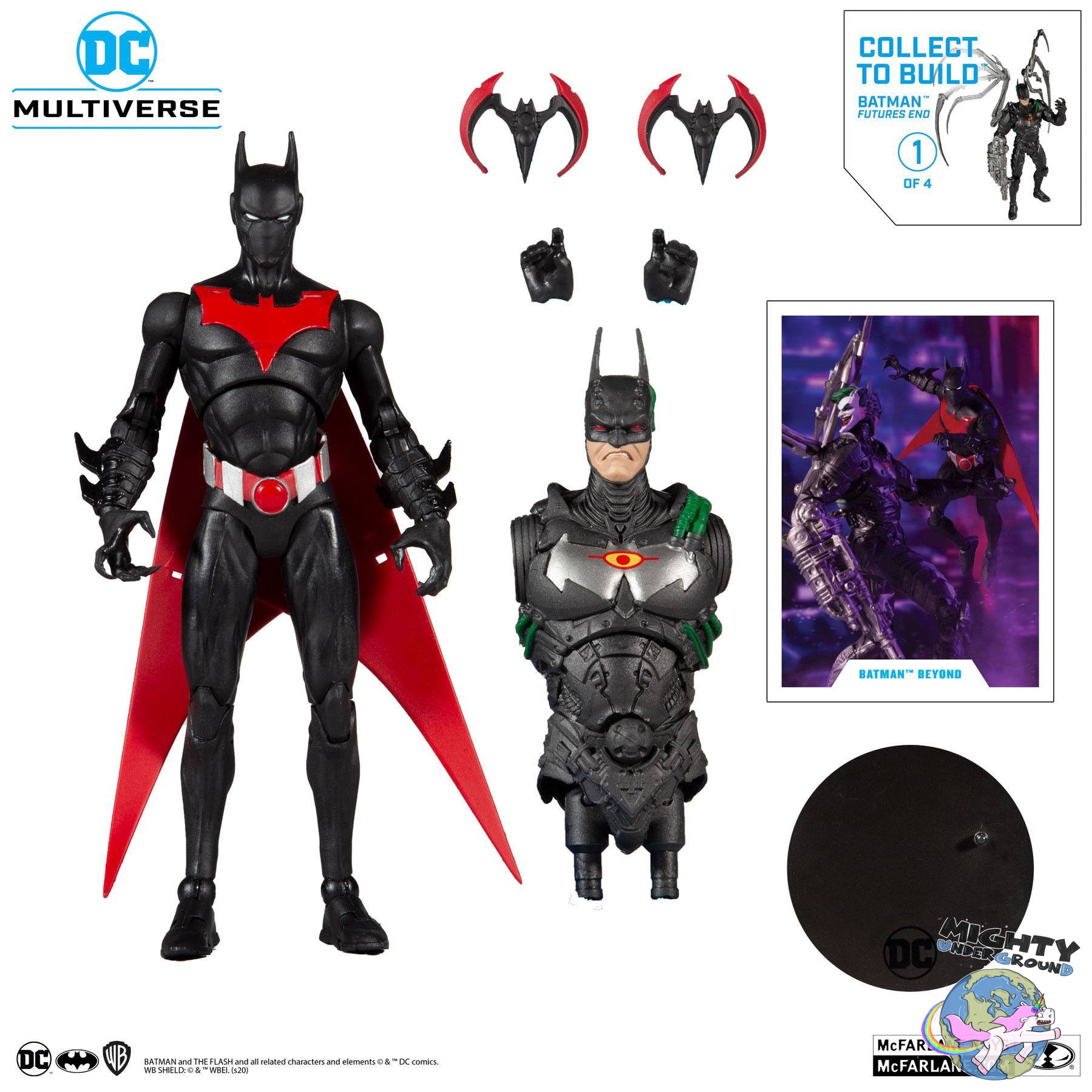 DC Multiverse: Batman Beyond - 4 Figuren + Jokerbot BAF-Set-Actionfiguren-McFarlane Toys-Mighty Underground