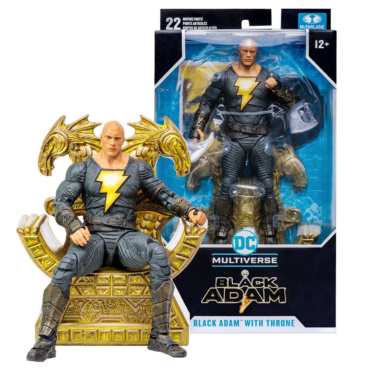 DC Multiverse: Black Adam with Throne-Actionfiguren-McFarlane Toys-Mighty Underground