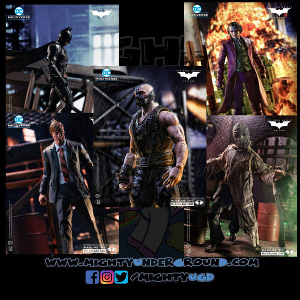 DC Multiverse: The Dark Knight Trilogy - 4 Figuren + Bane BAF-Set-Actionfiguren-McFarlane Toys-Mighty Underground