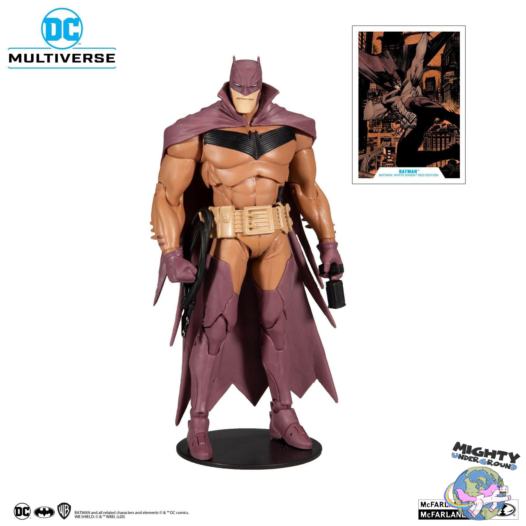 DC Multiverse: White Knight Batman (Red Variant)-Actionfiguren-McFarlane Toys-Mighty Underground