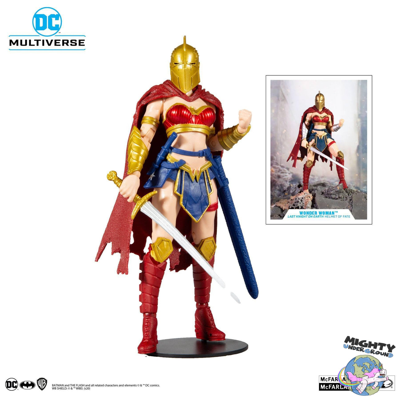 DC Multiverse: Wonder Woman (Helmet of Fate, Last Knight on Earth) VORBESTELLUNG!-Actionfiguren-McFarlane Toys-Mighty Underground