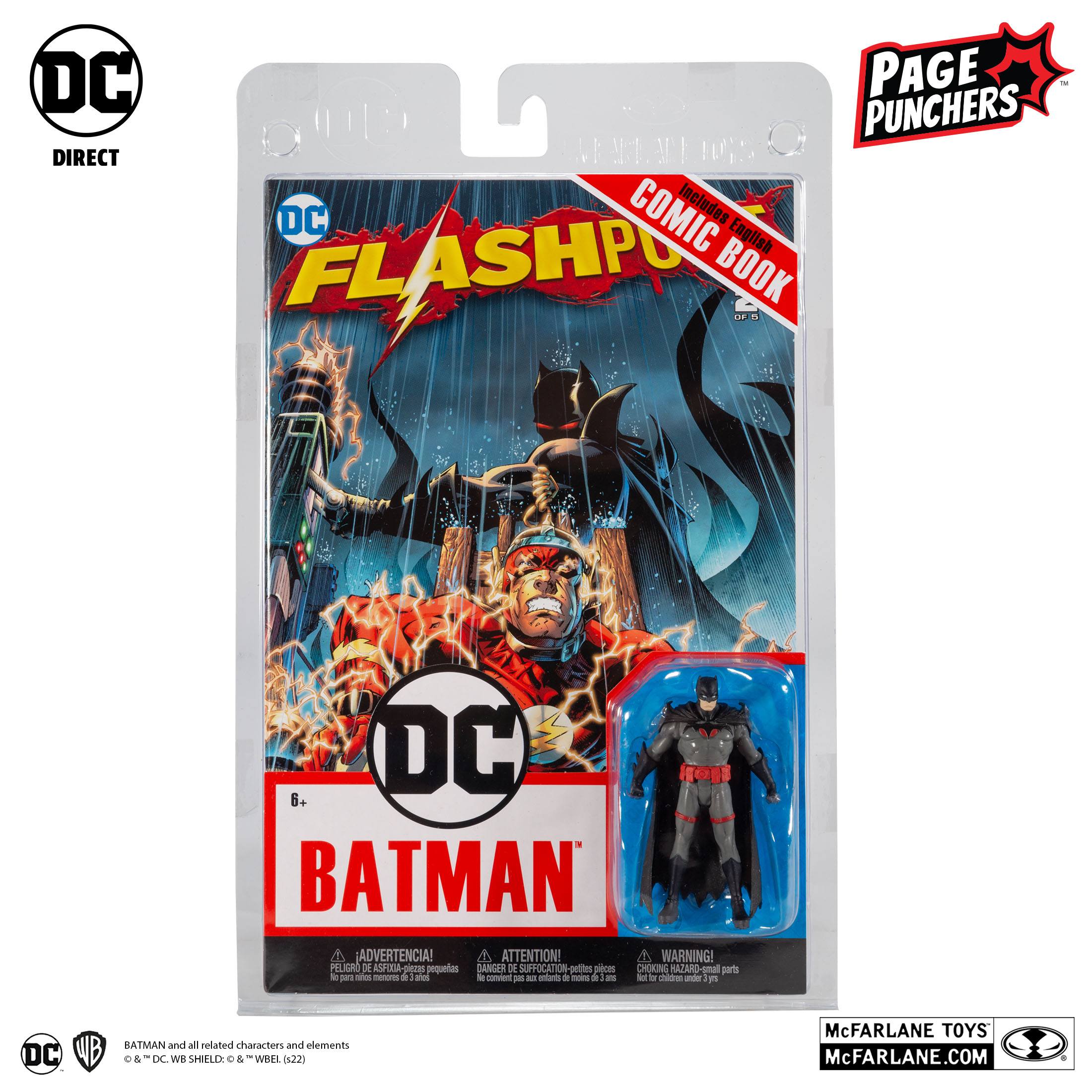 DC Page Punchers: Batman (Flashpoint) - Actionfigur & Comic - 8 cm-Actionfiguren-McFarlane Toys-Mighty Underground