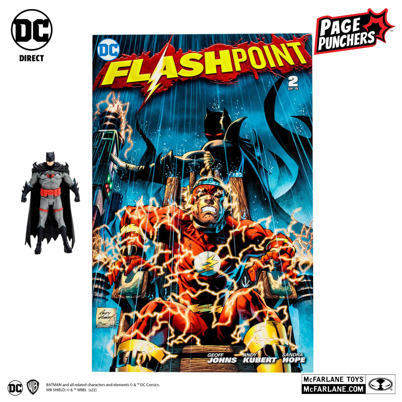 DC Page Punchers: Batman (Flashpoint) - Actionfigur & Comic - 8 cm-Actionfiguren-McFarlane Toys-Mighty Underground