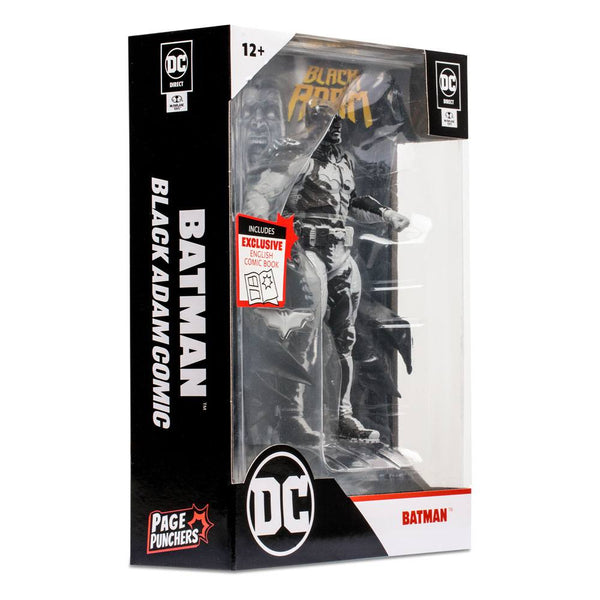 DC Page Punchers: Batman Line Art Variant (SDCC) - Actionfigur & Comic - 7 inch-Actionfiguren-McFarlane Toys-Mighty Underground