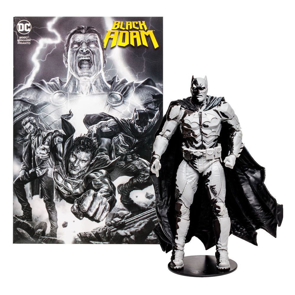 DC Page Punchers: Batman Line Art Variant (SDCC) - Actionfigur & Comic - 7 inch-Actionfiguren-McFarlane Toys-Mighty Underground