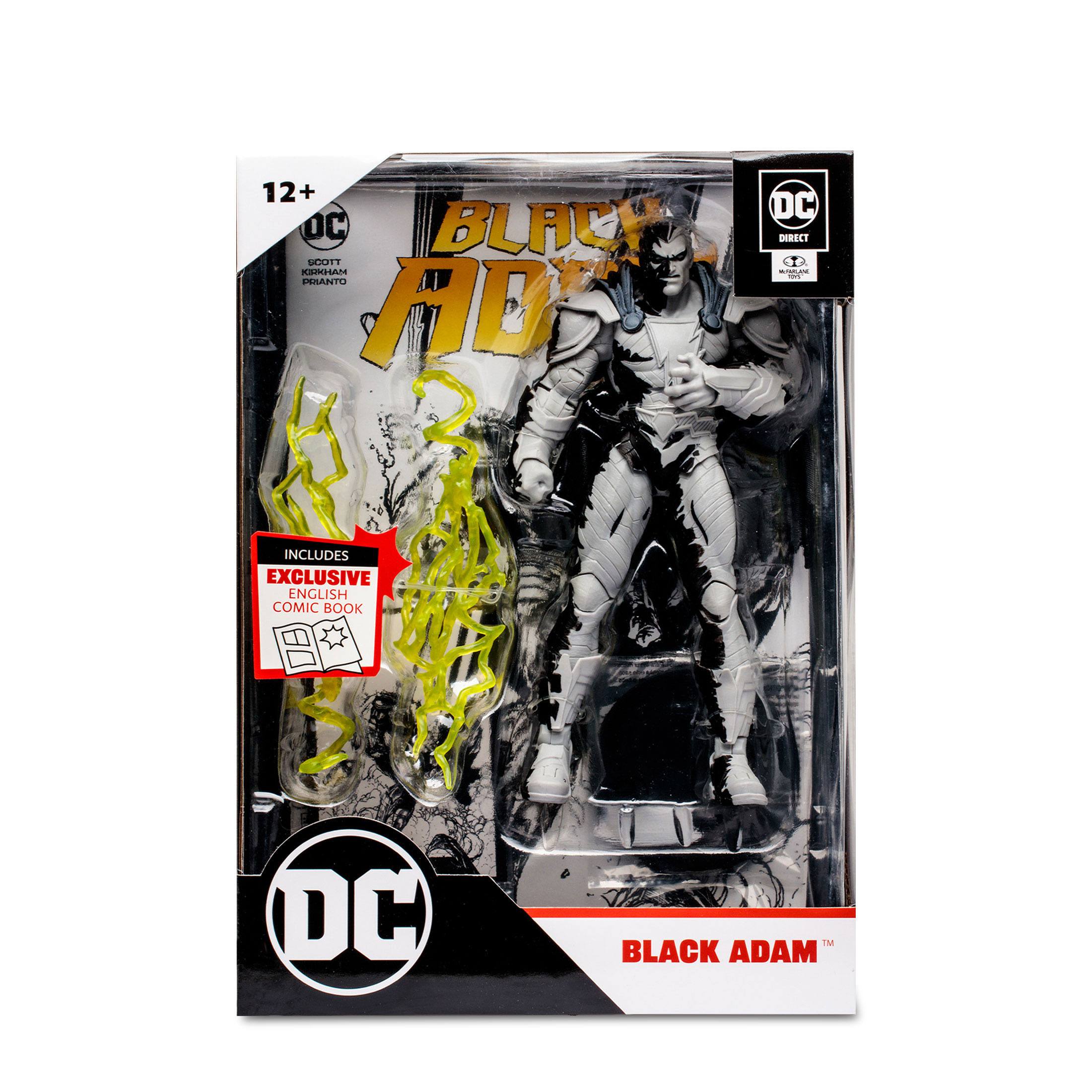 DC Page Punchers: Black Adam (Line Art Variant) - Actionfigur & Comic - 7 inch-Actionfiguren-McFarlane Toys-Mighty Underground