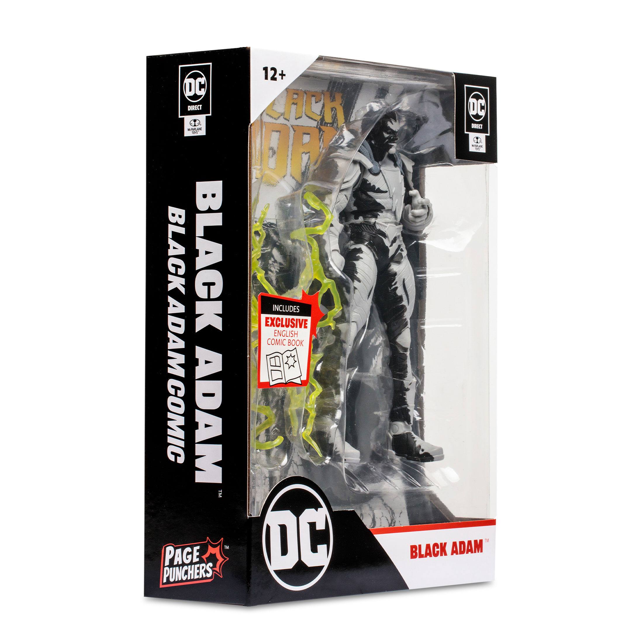 DC Page Punchers: Black Adam (Line Art Variant) - Actionfigur & Comic - 7 inch-Actionfiguren-McFarlane Toys-Mighty Underground