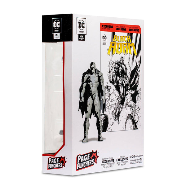 DC Page Punchers: Black Adam (Line Art Variant) - Actionfigur & Comic - 7 inch-Actionfiguren-McFarlane Toys-Mighty Underground