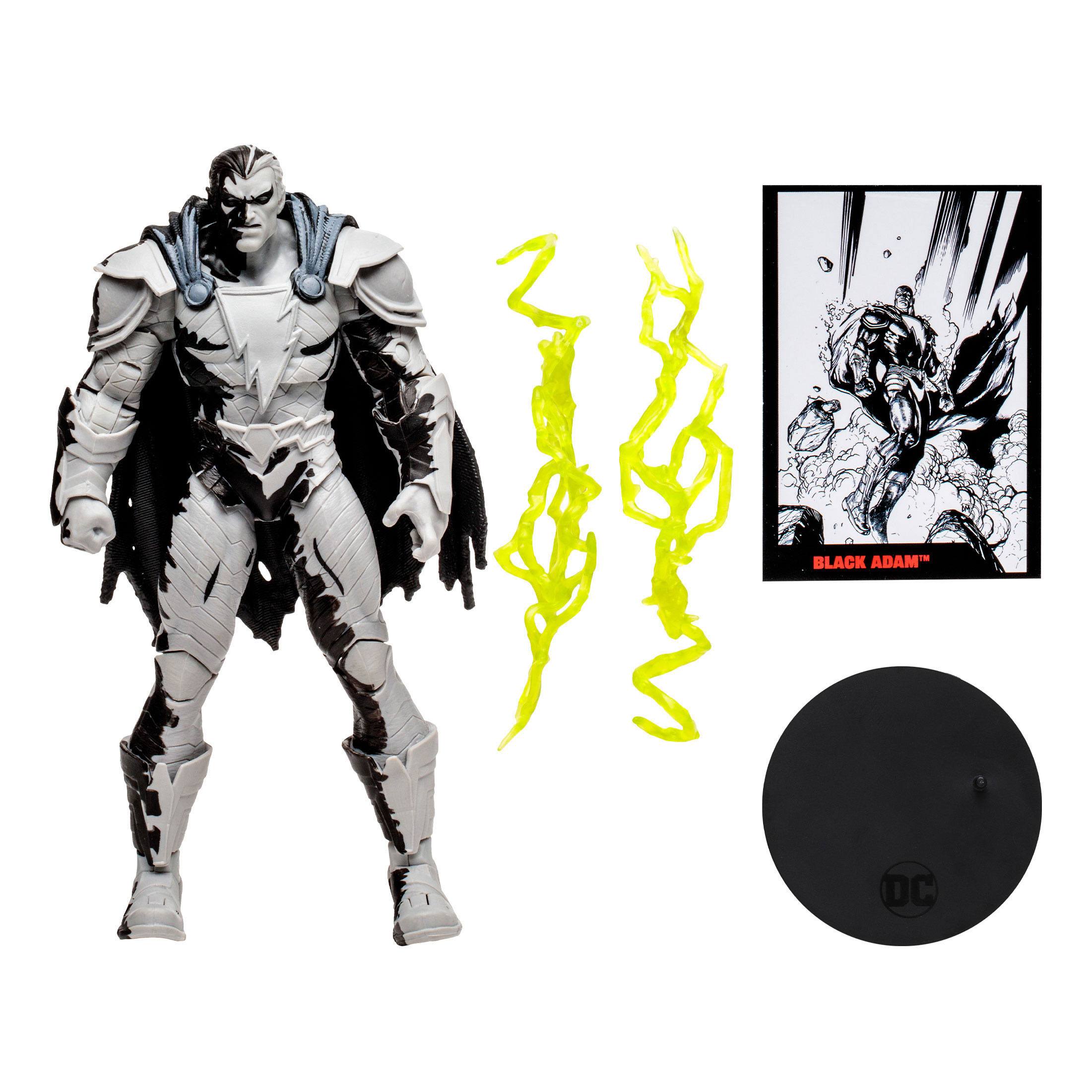 DC Page Punchers: Black Adam (Line Art Variant) - Actionfigur & Comic - 7 inch-Actionfiguren-McFarlane Toys-Mighty Underground