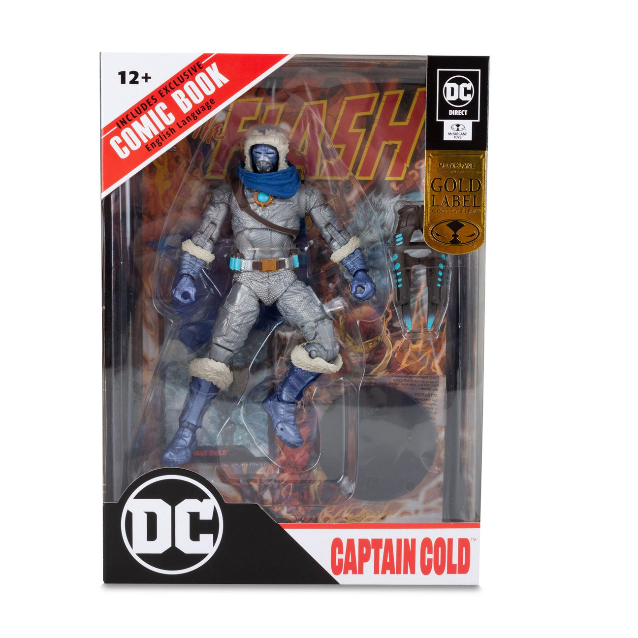 DC Page Punchers: Captain Cold (The Flash Comic, Gold Label Variant) - Actionfigur & Comic - 7 inch-Actionfiguren-McFarlane Toys-Mighty Underground