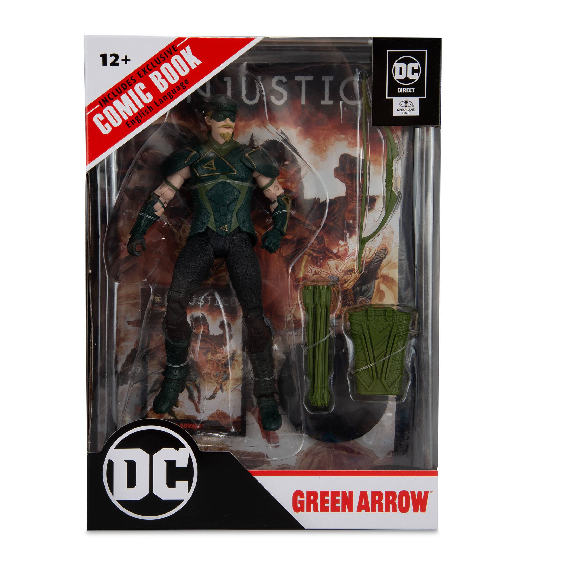 DC Page Punchers: Green Arrow (Injustice 2) - Actionfigur & Comic - 7 inch-Actionfiguren-McFarlane Toys-Mighty Underground