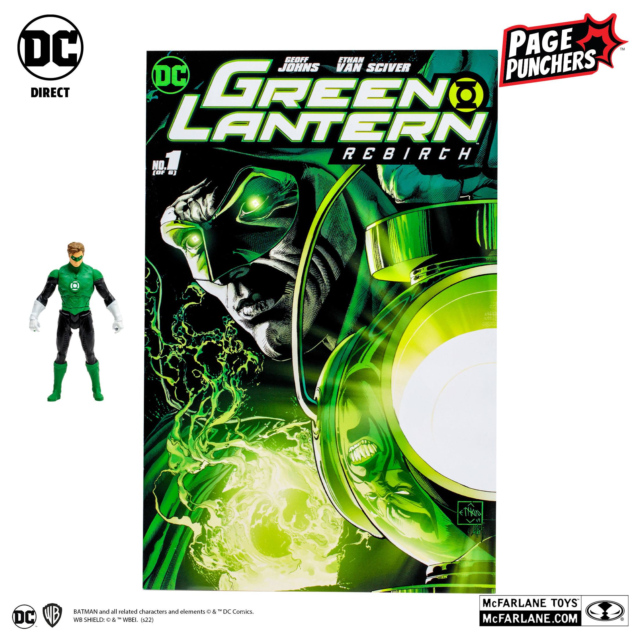 DC Page Punchers: Green Lantern (Hal Jordan) - Actionfigur & Comic - 8 cm-Actionfiguren-McFarlane Toys-Mighty Underground