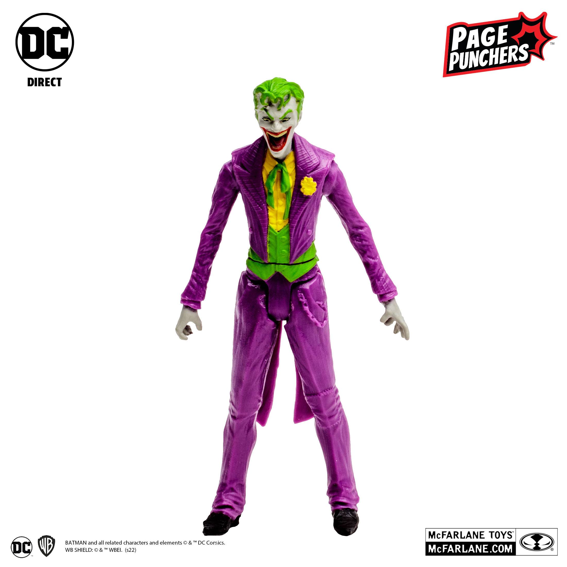 DC Page Punchers: Joker (DC Rebirth) - Actionfigur & Comic - 8 cm-Actionfiguren-McFarlane Toys-Mighty Underground