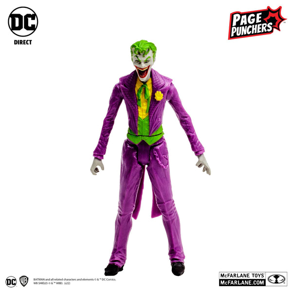 DC Page Punchers: Joker (DC Rebirth) - Actionfigur & Comic - 8 cm-Actionfiguren-McFarlane Toys-Mighty Underground