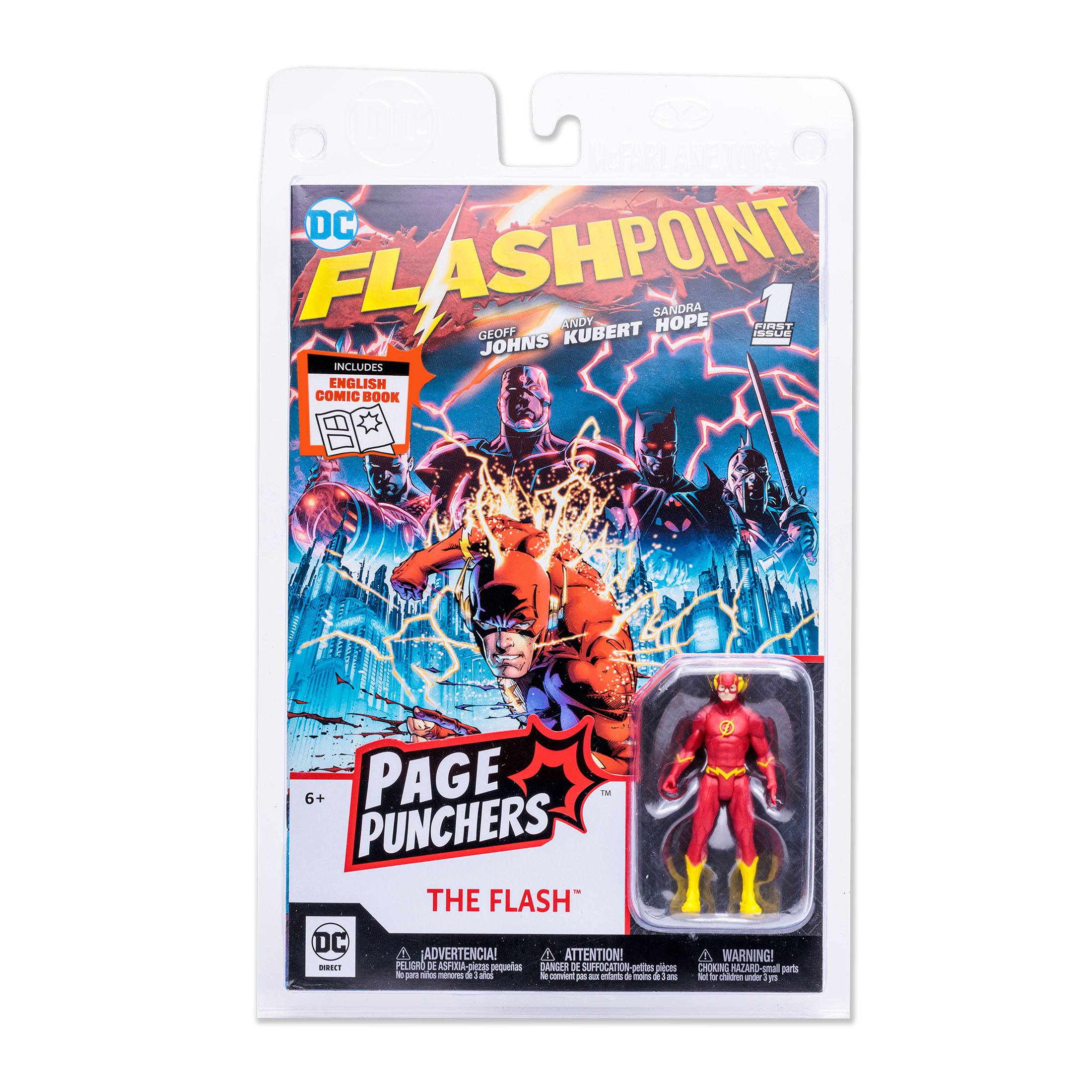 DC Page Punchers: The Flash (Flashpoint) - Actionfigur & Comic-Actionfiguren-McFarlane Toys-Mighty Underground