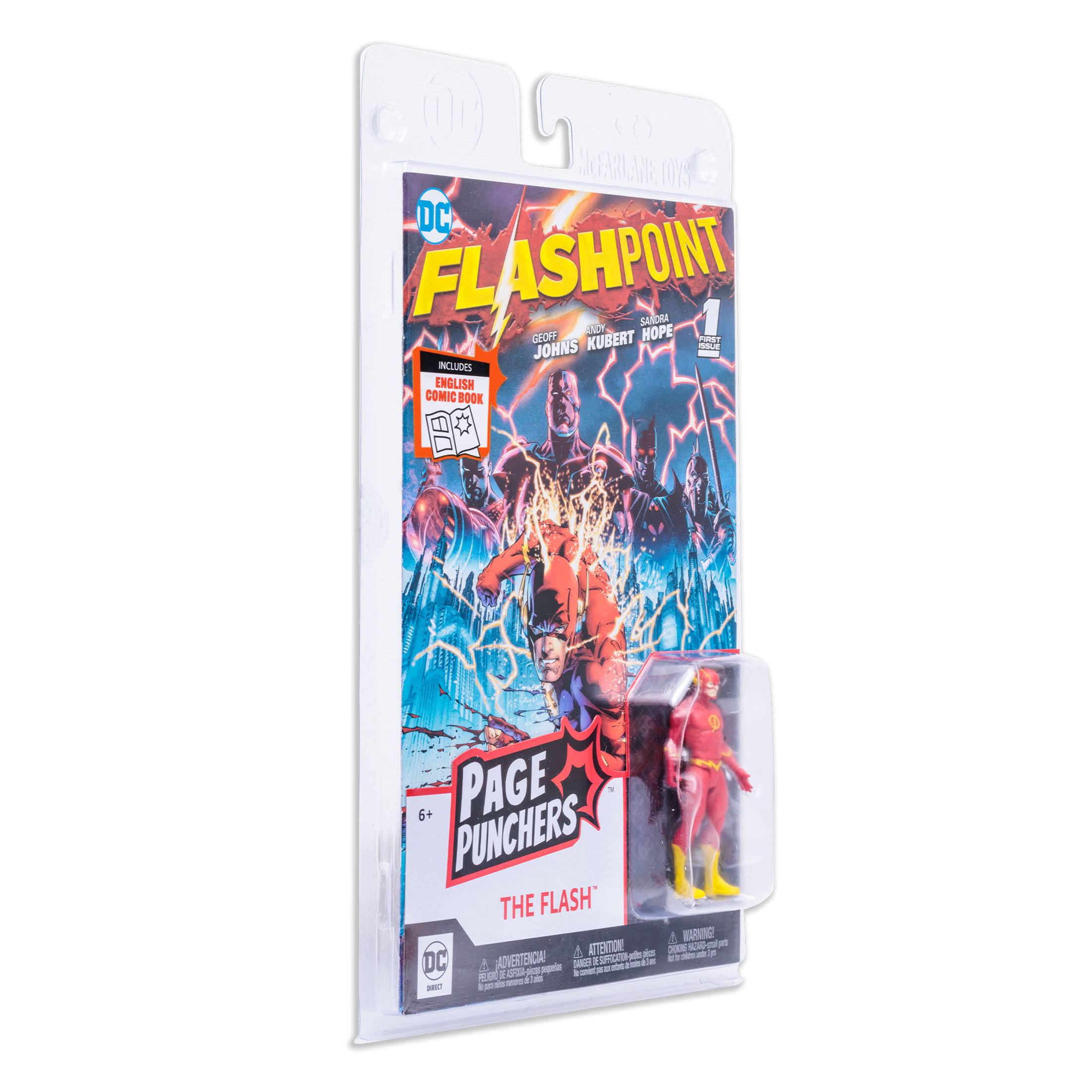 DC Page Punchers: The Flash (Flashpoint) - Actionfigur & Comic-Actionfiguren-McFarlane Toys-Mighty Underground