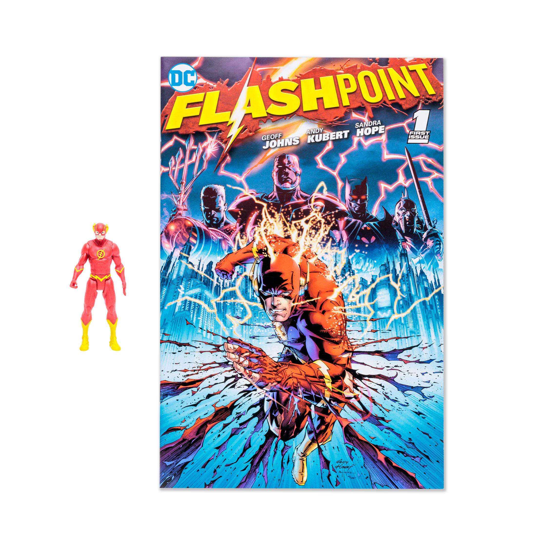 DC Page Punchers: The Flash (Flashpoint) - Actionfigur & Comic-Actionfiguren-McFarlane Toys-Mighty Underground