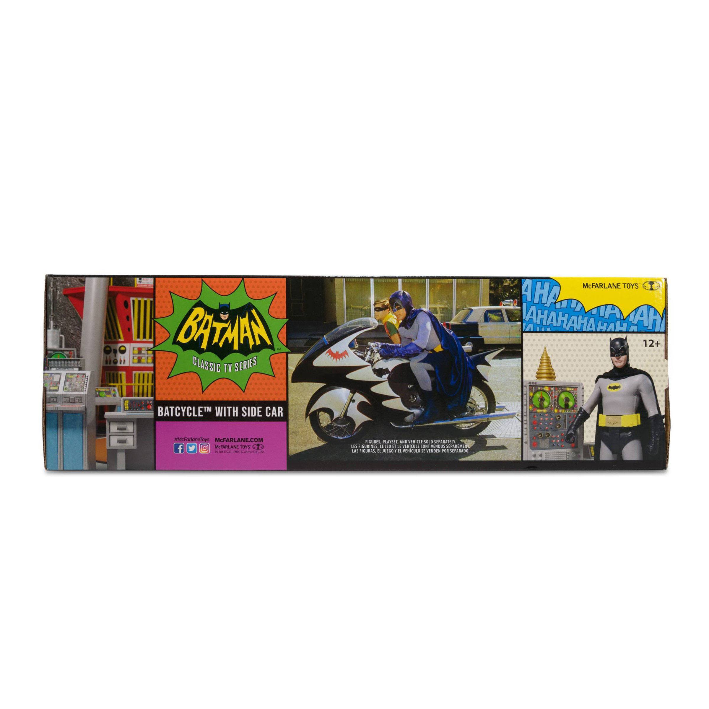 DC Retro Batman 66: Batcycle with Side Car-Actionfiguren-McFarlane Toys-Mighty Underground