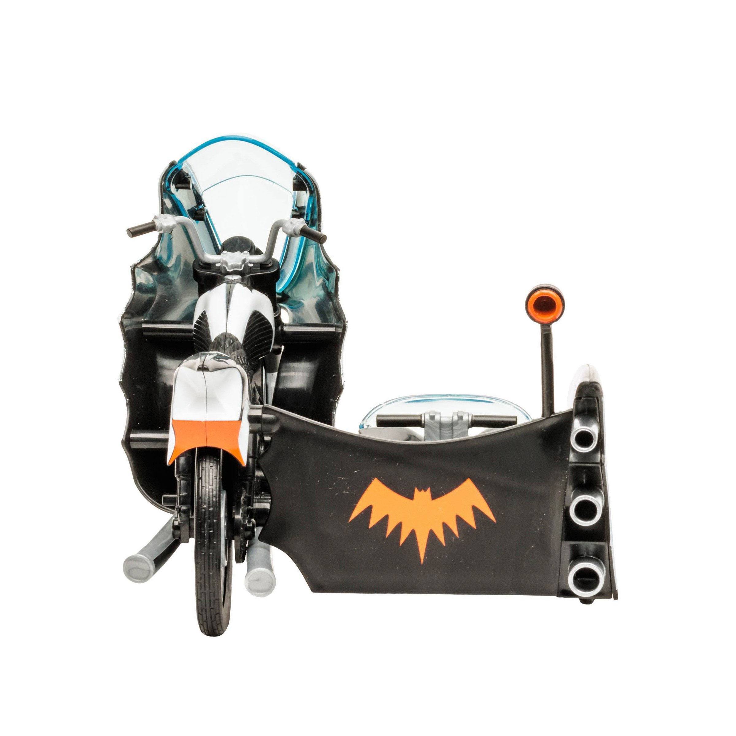 DC Retro Batman 66: Batcycle with Side Car-Actionfiguren-McFarlane Toys-Mighty Underground