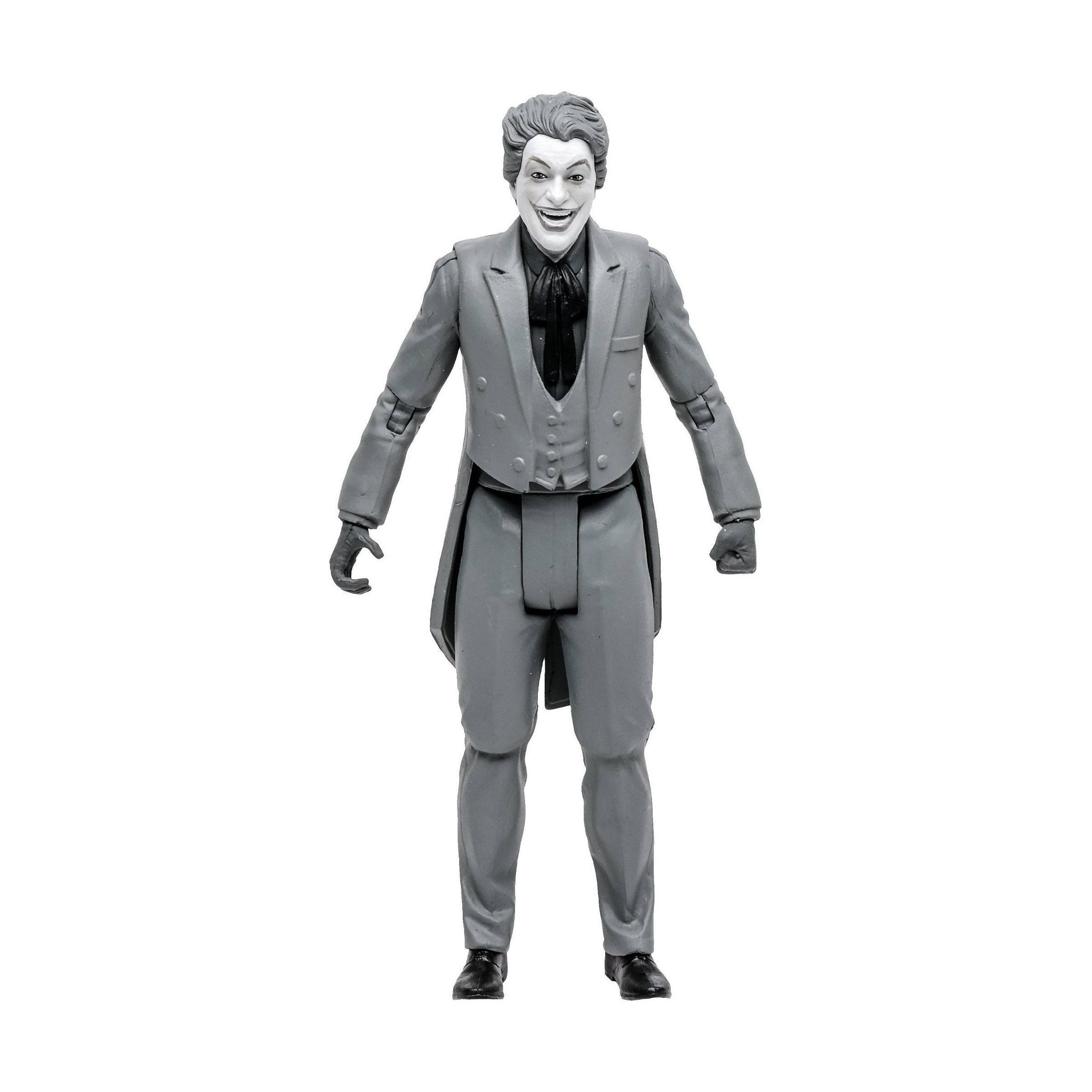 DC Retro Batman 66: The Joker (Black & White TV Variant)-Actionfiguren-McFarlane Toys-Mighty Underground