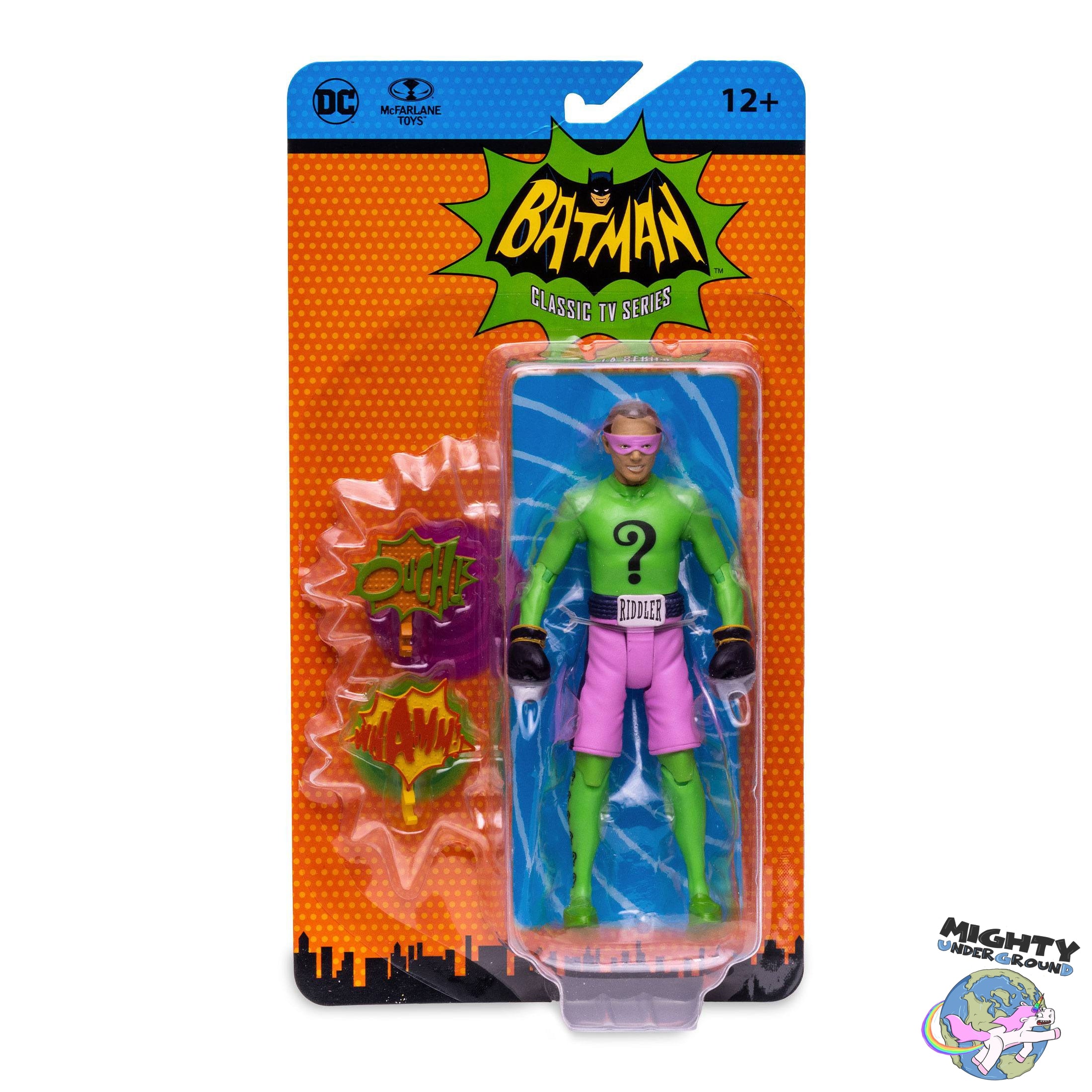 DC Retro Batman 66: The Riddler (Boxing Gloves)-Actionfiguren-McFarlane Toys-Mighty Underground