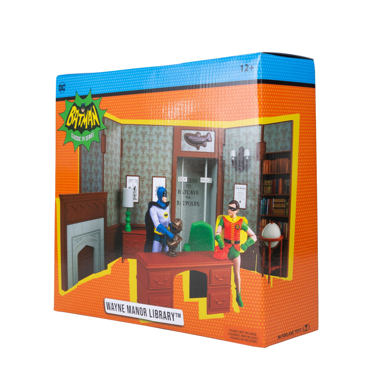 DC Retro Batman 66: Wayne Manor Library-Actionfiguren-McFarlane Toys-Mighty Underground
