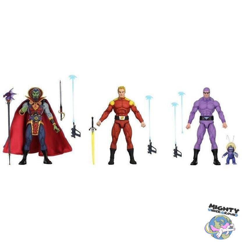 Defenders of the Earth: Flash Gordon, Phantom, Ming - Series 1 - 3-Pack VORBESTELLUNG!-Actionfiguren-NECA-Mighty Underground