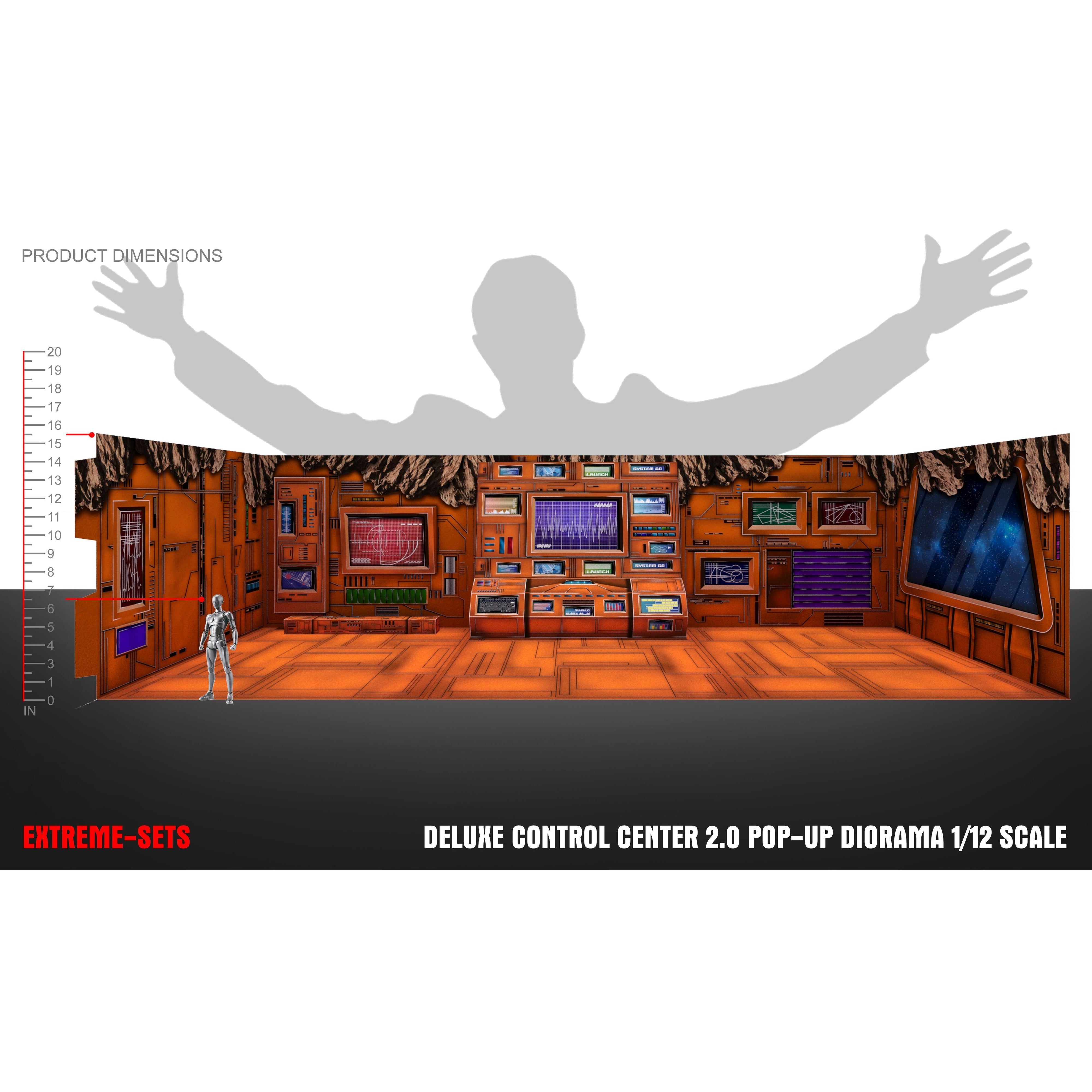 Deluxe Control Center 2.0 Pop-Up - Diorama - 1/12-Actionfiguren-Extreme Sets-Mighty Underground