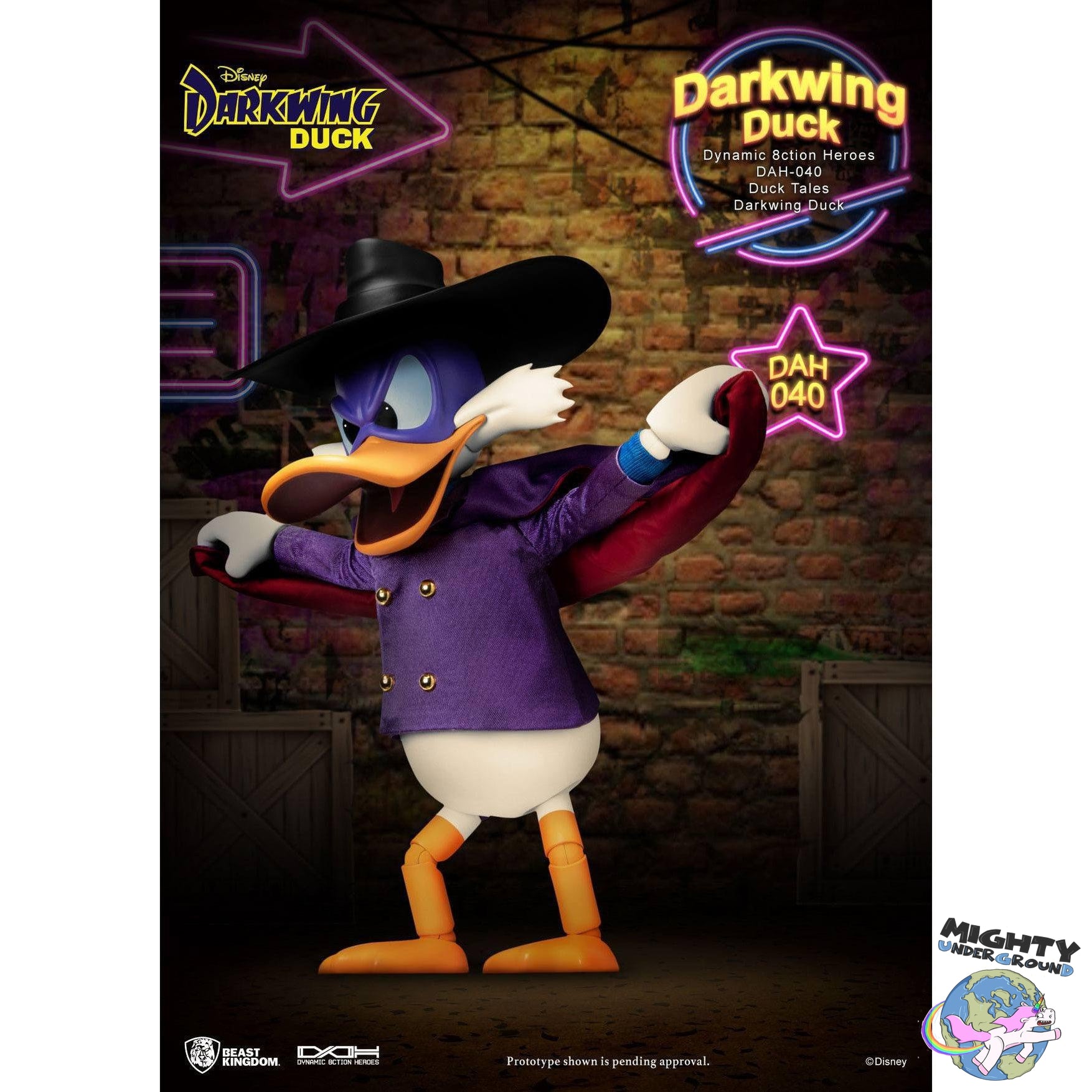 Disney: Darkwing Duck 1/9-Actionfiguren-Beast Kingdom-Mighty Underground