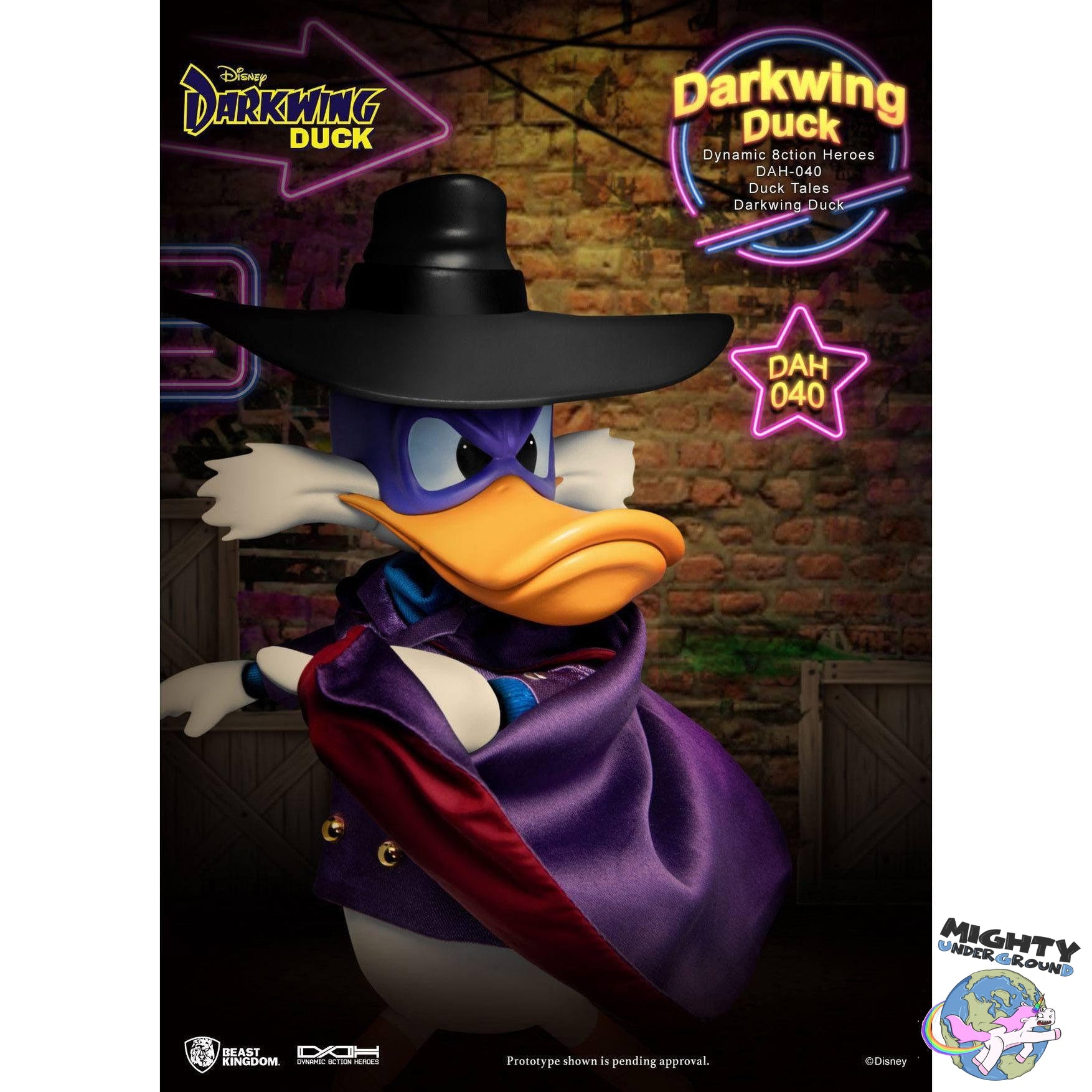 Disney: Darkwing Duck 1/9-Actionfiguren-Beast Kingdom-Mighty Underground