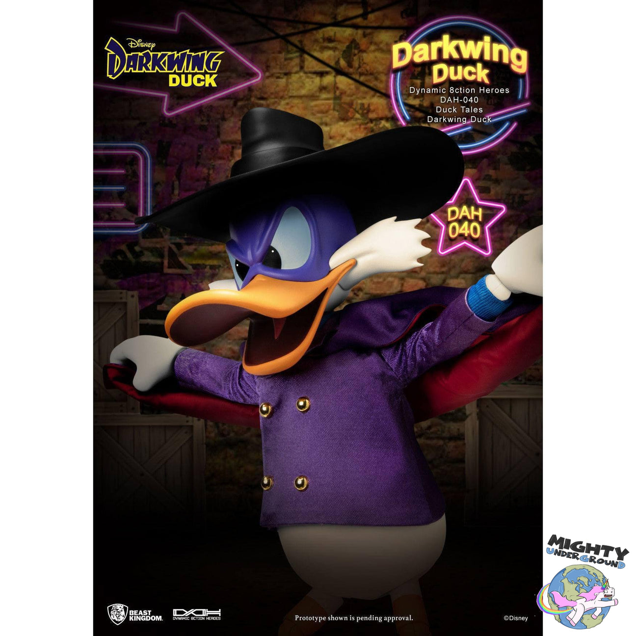 Disney: Darkwing Duck 1/9-Actionfiguren-Beast Kingdom-Mighty Underground