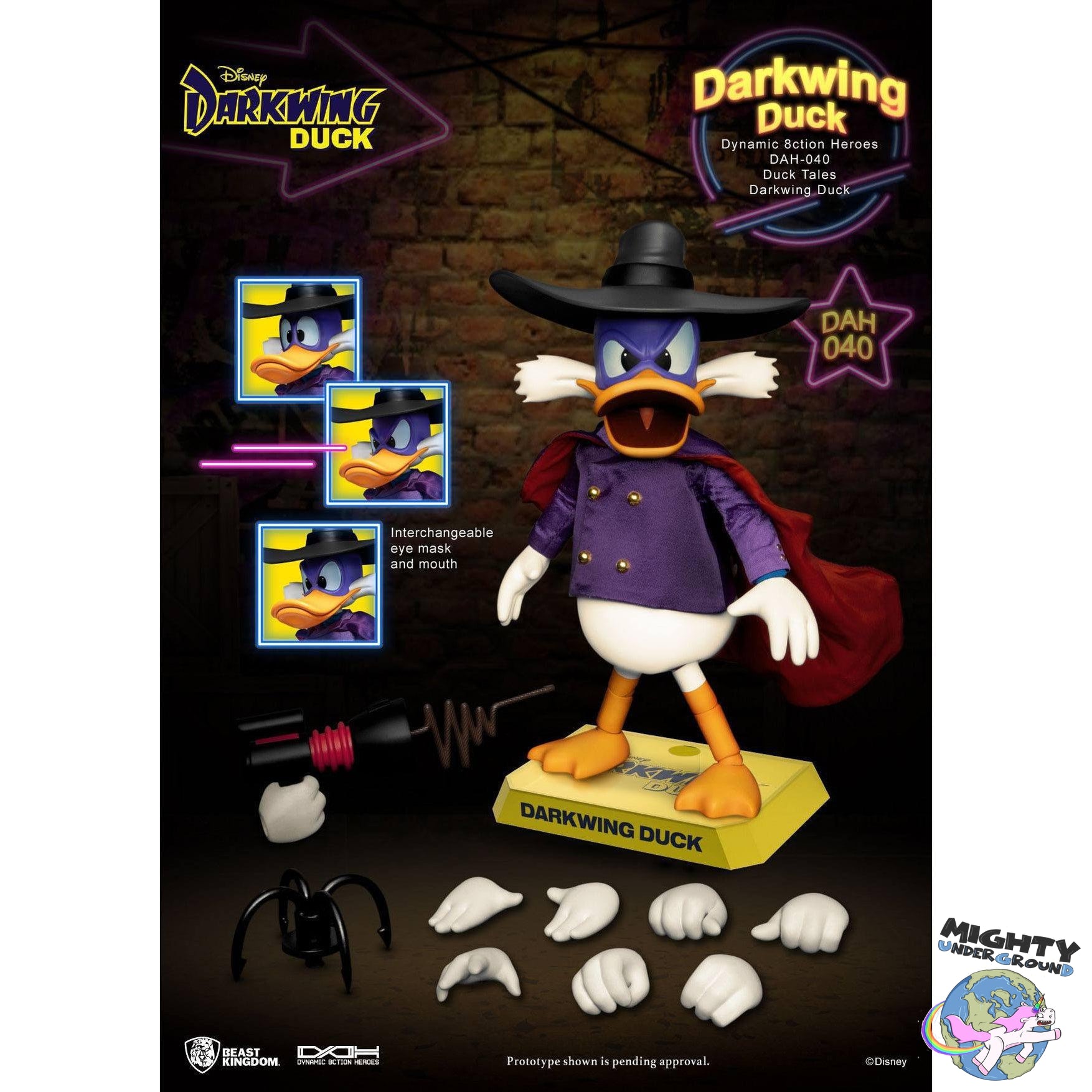 Disney: Darkwing Duck 1/9-Actionfiguren-Beast Kingdom-Mighty Underground