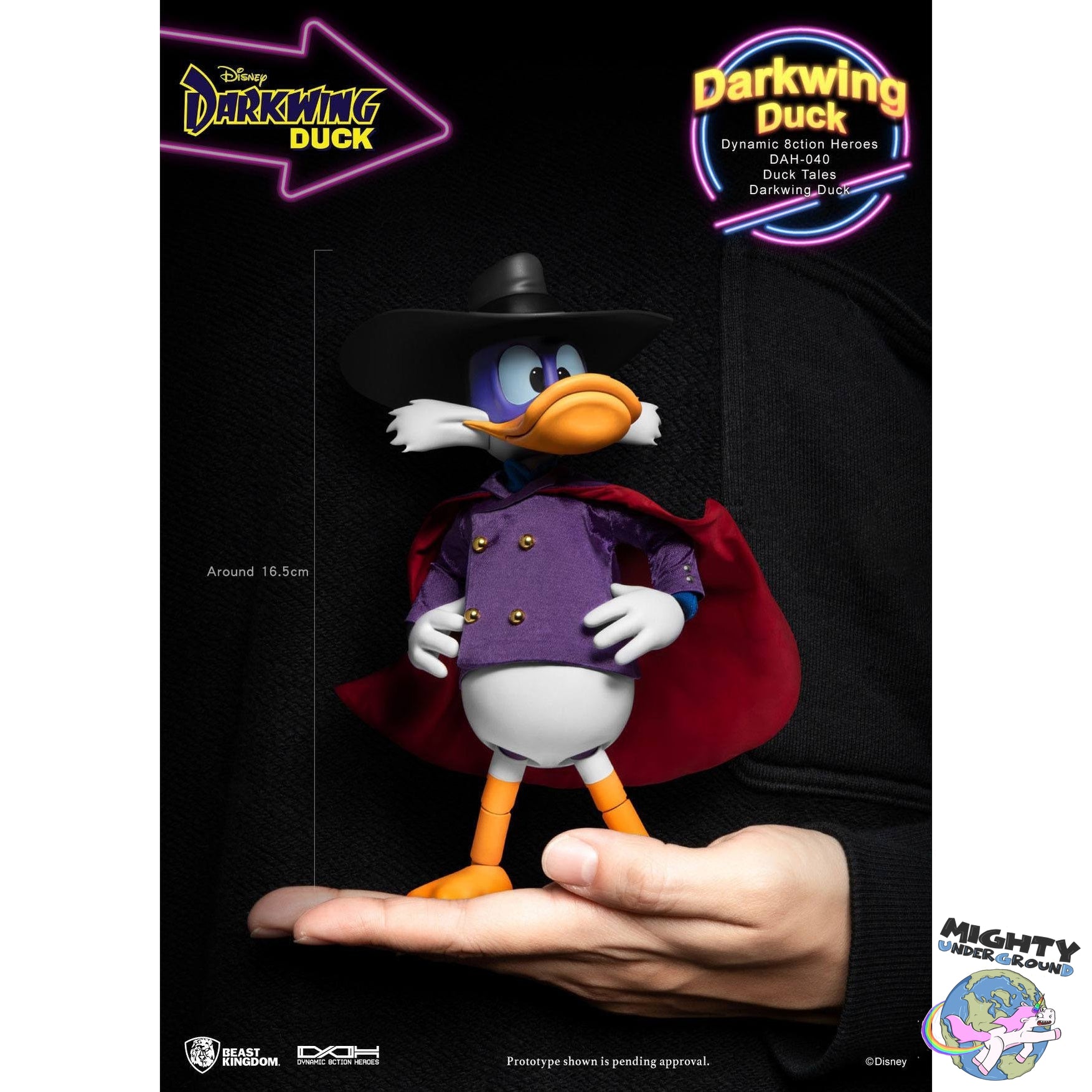 Disney: Darkwing Duck 1/9-Actionfiguren-Beast Kingdom-Mighty Underground