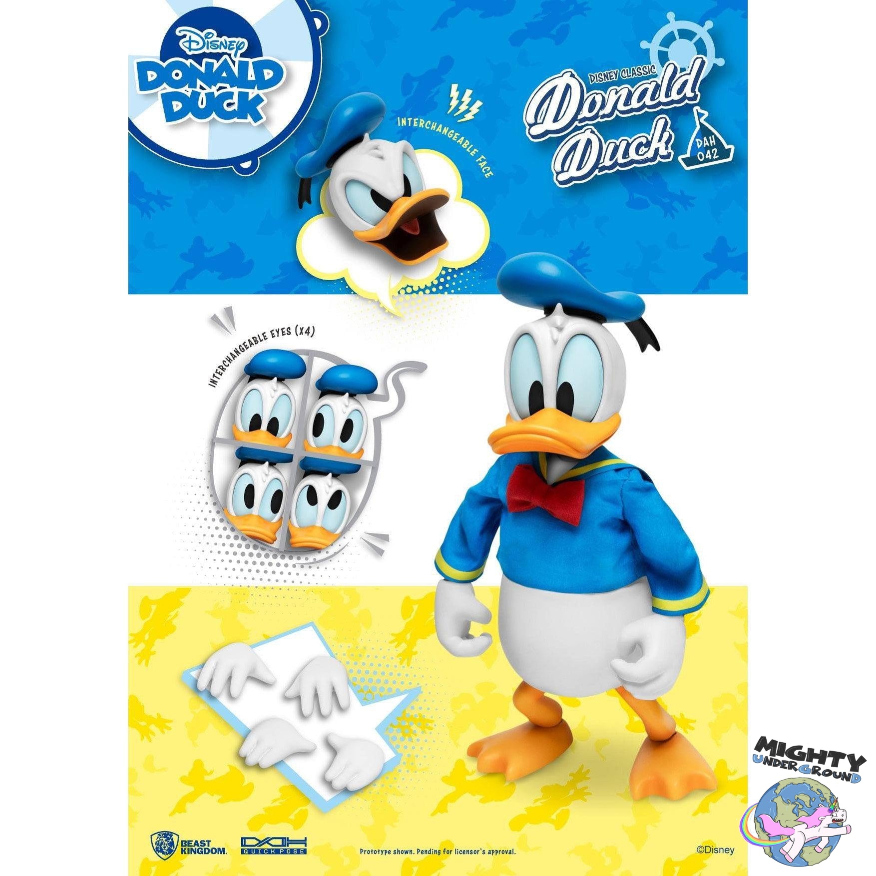 Disney: Donald Duck - 1/9-Actionfiguren-Beast Kingdom-Mighty Underground