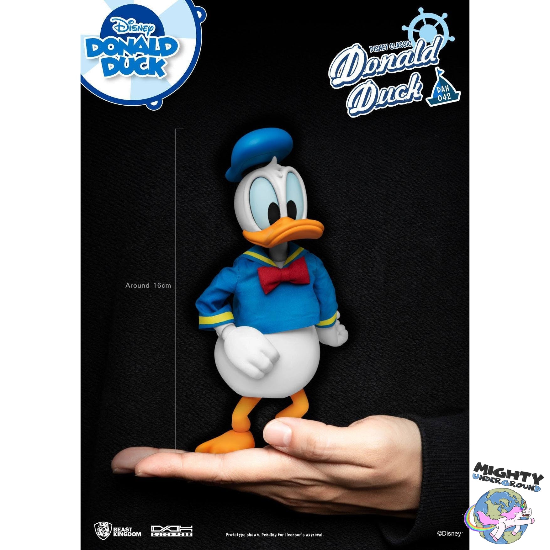 Disney: Donald Duck - 1/9-Actionfiguren-Beast Kingdom-Mighty Underground