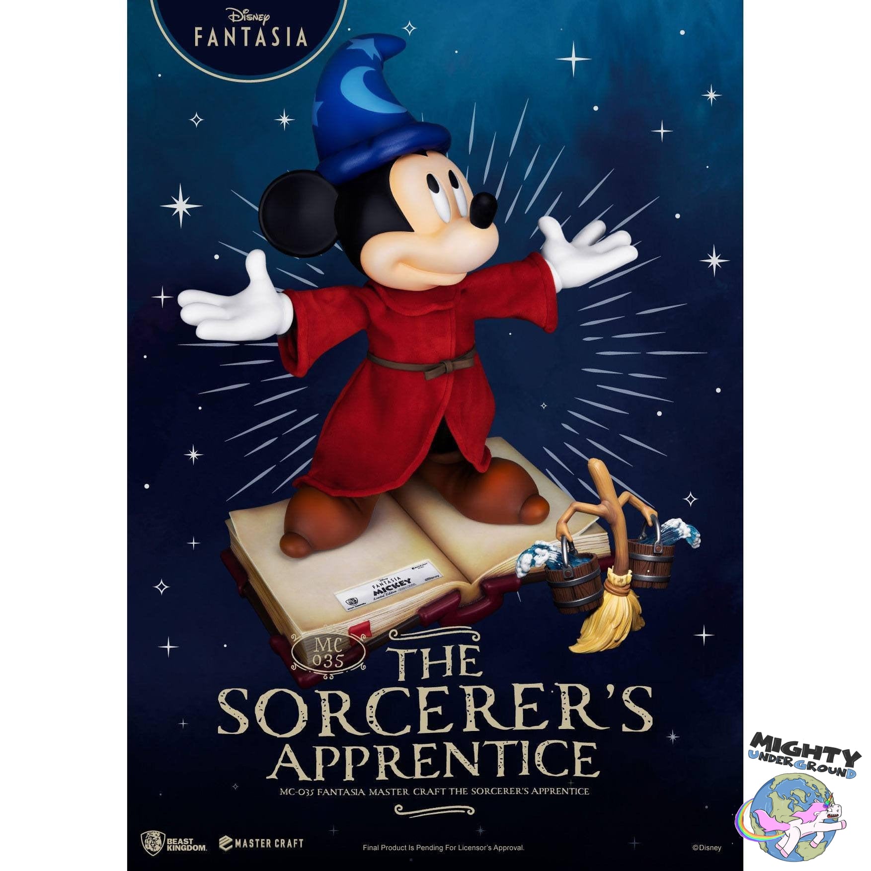 Disney Fanatasia: Mickey The Sorcerer's Apprentice - Master Craft Statue-Statue-Beast Kingdom-Mighty Underground