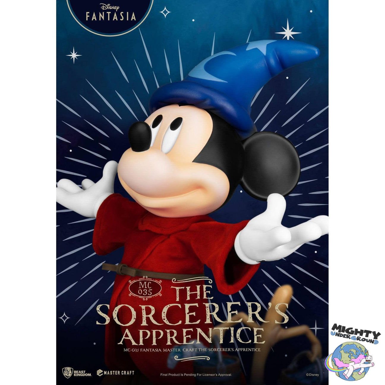 Disney Fanatasia: Mickey The Sorcerer's Apprentice - Master Craft Statue-Statue-Beast Kingdom-Mighty Underground