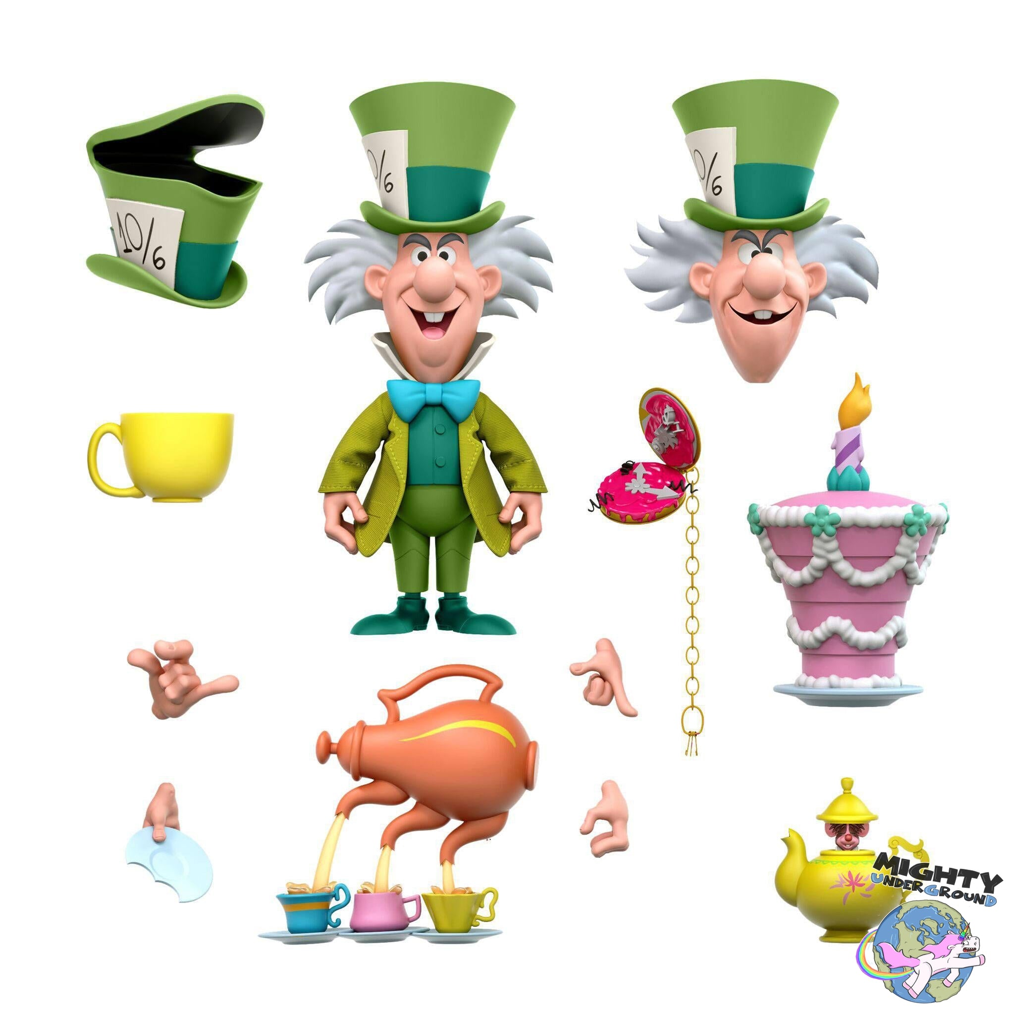 Disney Ultimates: The Tea Time Mad Hatter (Alice in Wonderland) VORBESTELLUNG!-Actionfiguren-Super7-Mighty Underground