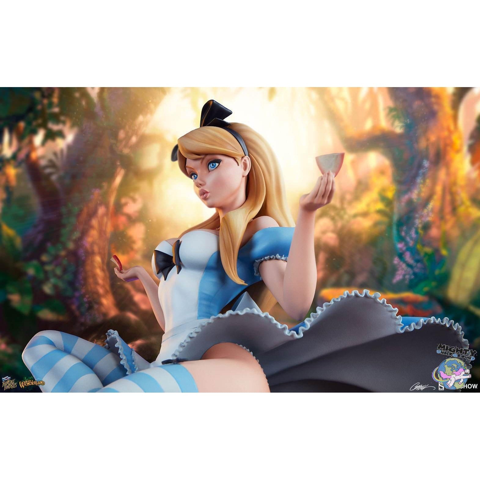 Fairytale Fantasies Collection: Alice in Wonderland Statue-Statue-Sideshow-Mighty Underground