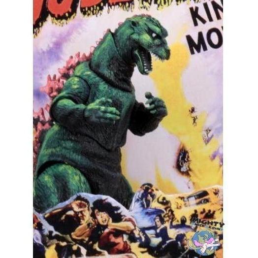 Godzilla (1956): Movie Poster Godzilla-Actionfiguren-NECA-mighty-underground
