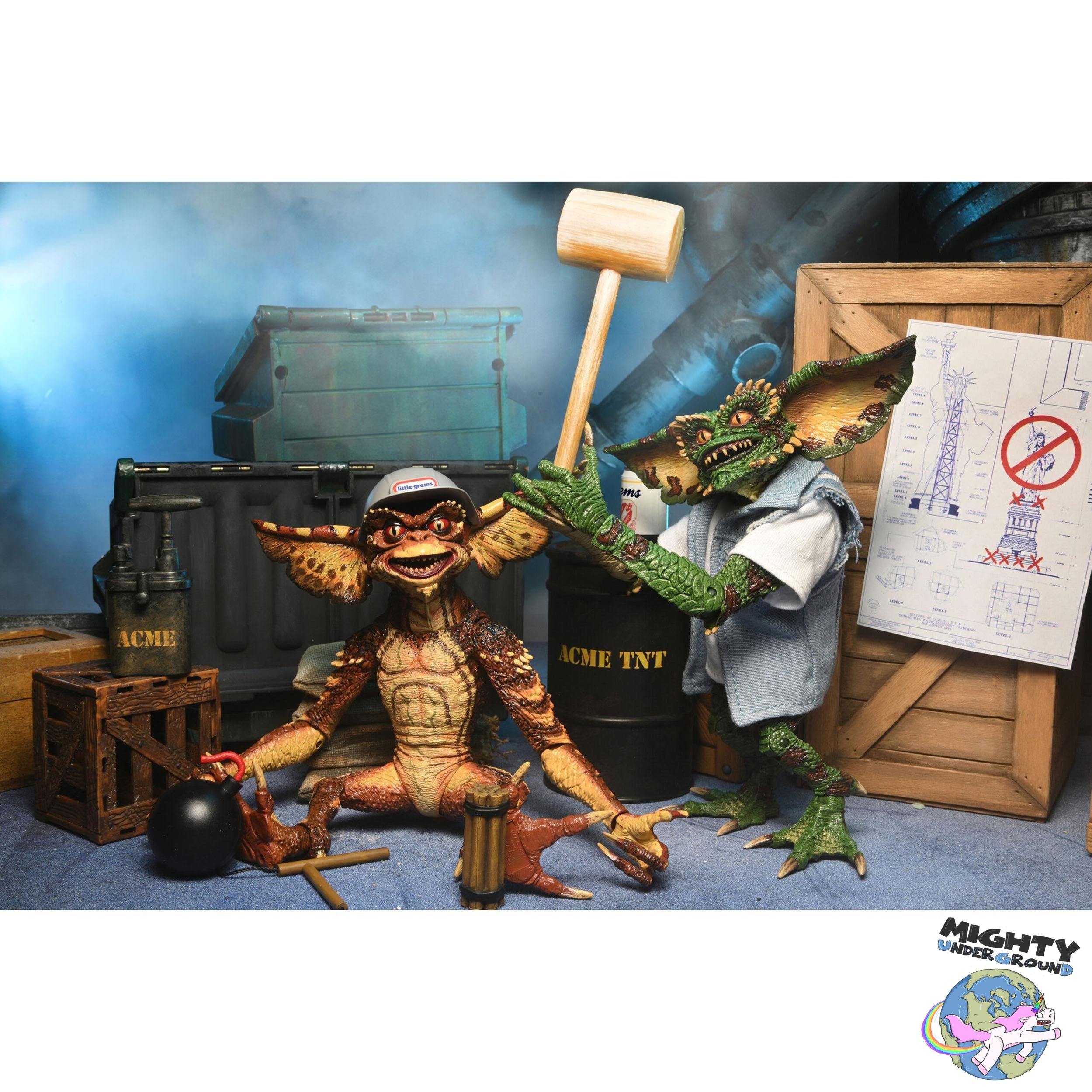 Gremlins 2: Ultimate Demolition 2-Pack-Actionfiguren-NECA-Mighty Underground