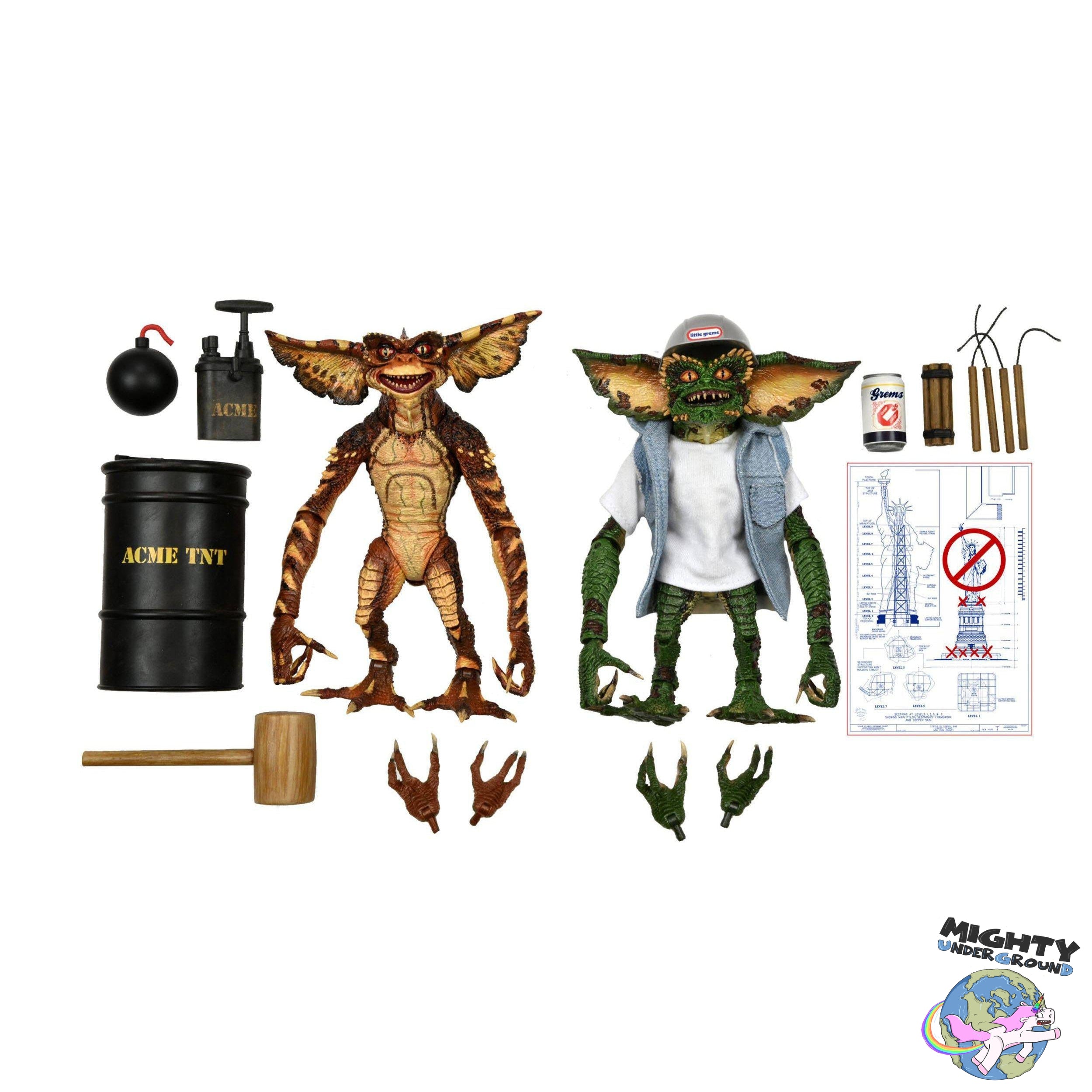 Gremlins 2: Ultimate Demolition 2-Pack-Actionfiguren-NECA-Mighty Underground