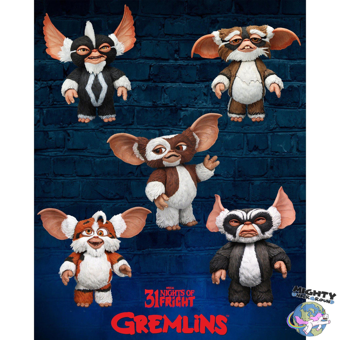 Gremlins: Gizmo-Actionfiguren-NECA-Mighty Underground