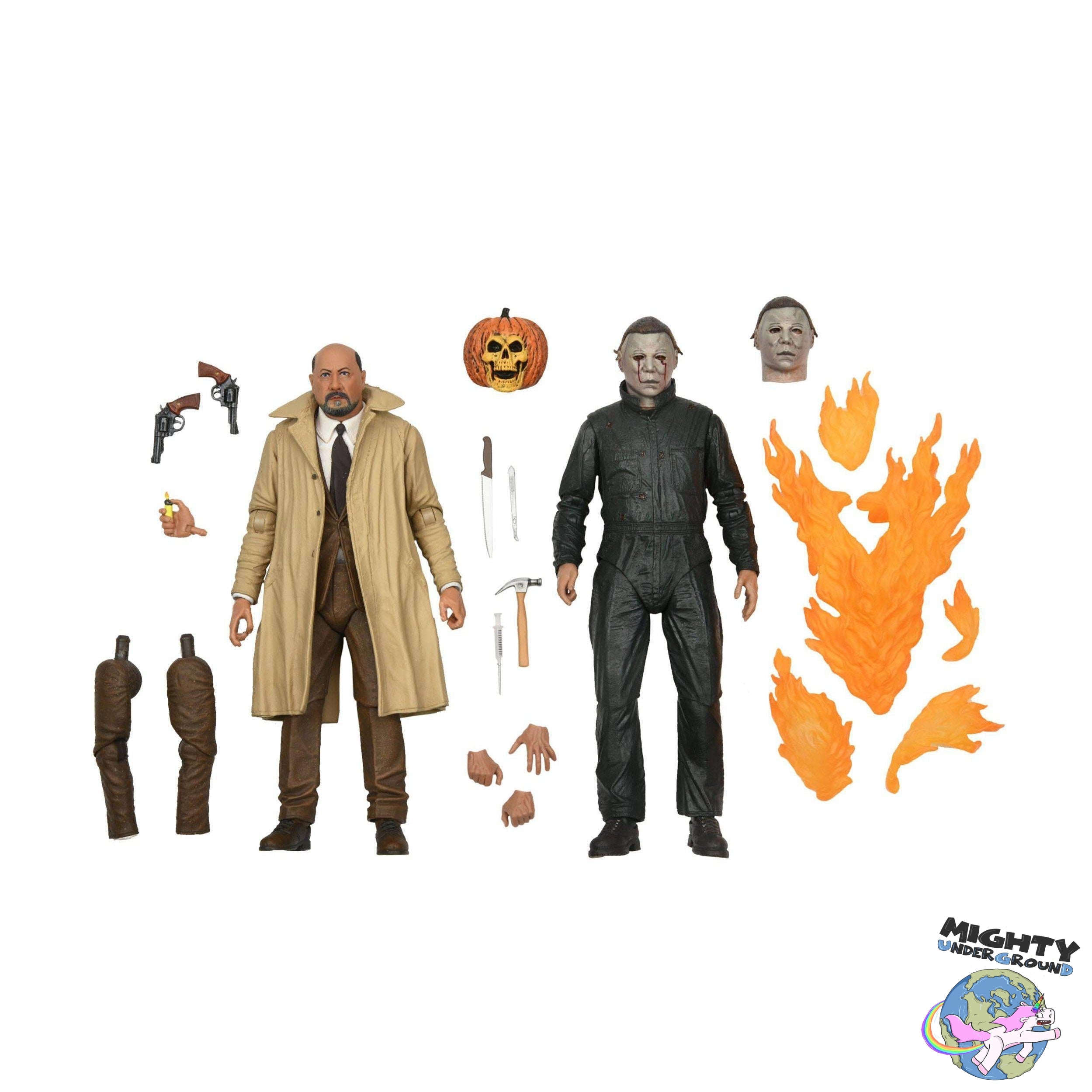 Halloween 2: Ultimate Michael Myers & Dr Loomis - 2-Pack-Actionfiguren-NECA-Mighty Underground