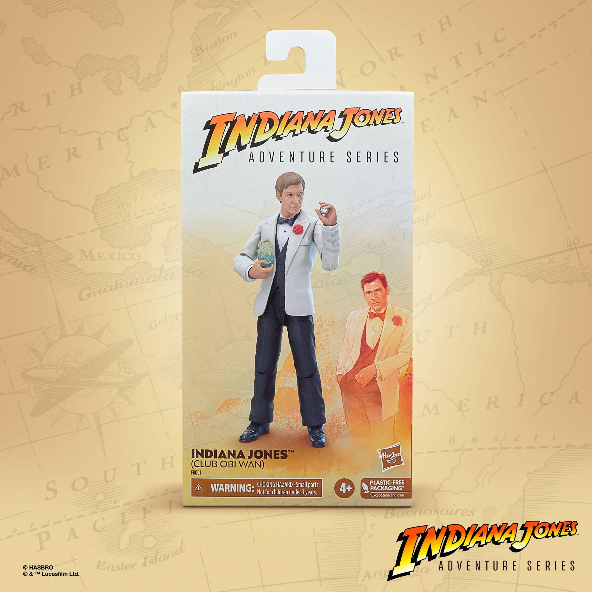 Indiana Jones Adventure Series: Indiana Jones (Club Obi Wan, Temple of Doom)-Actionfiguren-Hasbro-Mighty Underground